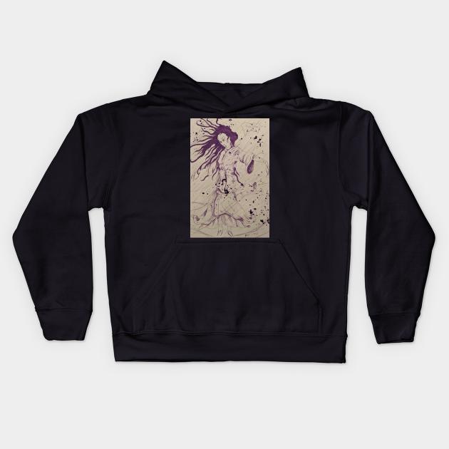 Yuki Onna Kids Hoodie by azbaelus